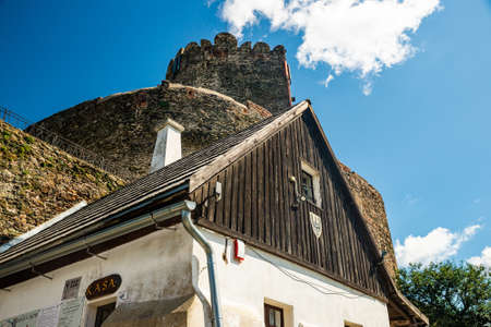Bolkow, Poland - August 08, 2021. Castle of Bolkow in sunny Summerのeditorial素材
