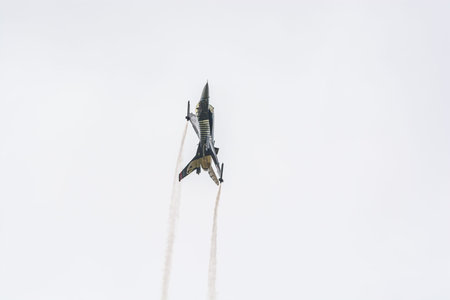 Gdynia, Poland - August 19, 2021. Fighting Falcon 88-0032 - TAI F-16C operated by Turk Hava...