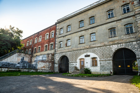 Nowy Dwor Mazowiecki, Poland - August 12, 2021. Historical fortress by rivers Narew and Vistula in...