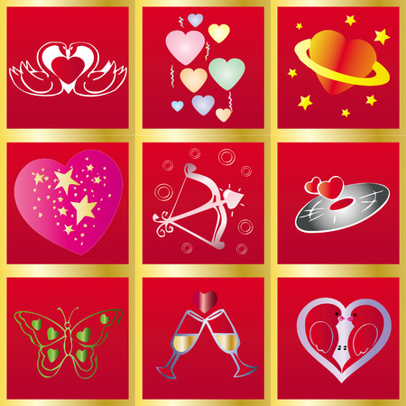 Valentine Background, February 14th greetings card, vector illustration,  see more at my portfolioのイラスト素材