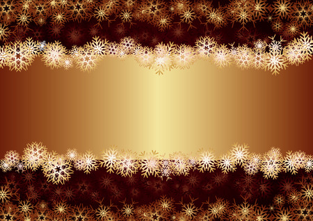 Gold Christmas Card, background for your greetings card, vector illustration, see more at my portfolio, you can type your textのイラスト素材