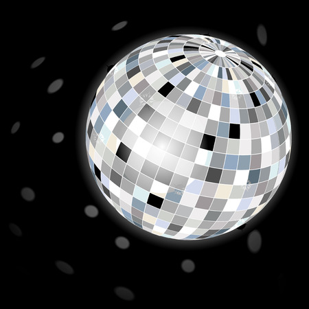 Disco ball for party preview, vector illustrationのイラスト素材