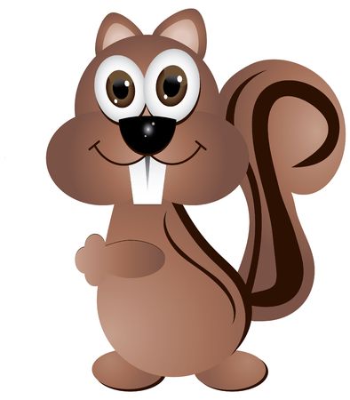 Crazy squirrelの写真素材