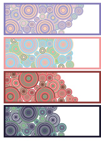 Ser of colored banners ready for your text, part 11,  illustrationのイラスト素材