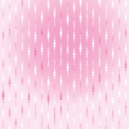 Beautiful pink curtains made from tinselのイラスト素材