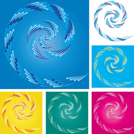 Set of abstract colorful backgrounds のイラスト素材