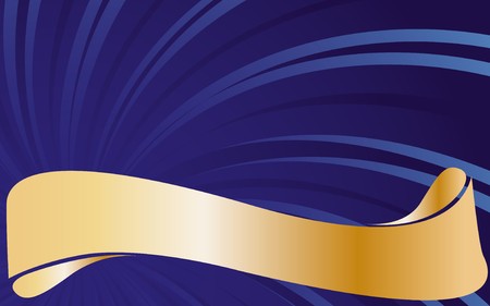 Abstract blue background with golden type. illustration.のイラスト素材