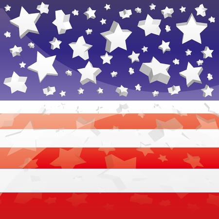 Background with elements of USA flag, vector illustration eps 10.0のイラスト素材