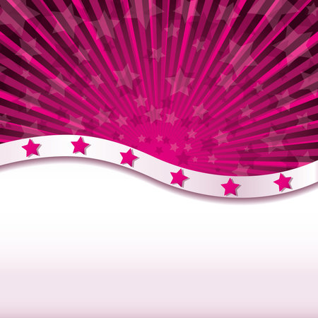 Pink abstract background with stars, Vector illustration のイラスト素材
