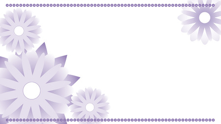 Light blue spring soft background with gentle flowers, vector illustrationのイラスト素材