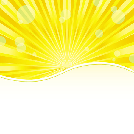 Yellow simple shiny background with place for photo or text, vector illustrationのイラスト素材