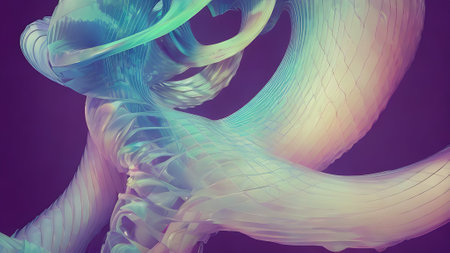 3d illustration of abstract geometric composition,digital art works.&#xA;の素材