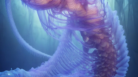 3D illustration of abstract fractal composition,digital art works.の素材