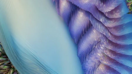 3d illustration of abstract geometric composition,digital art works. Computer generated graphics.の素材