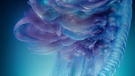 3d abstract computer generated fractal design.Fractal is never-ending pattern. Fractals are infinitely complex patterns that are self-similar across different scalesの素材