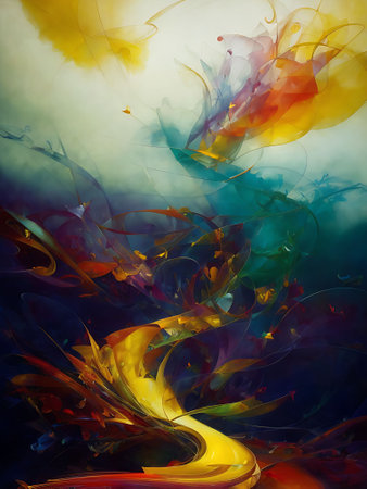 Abstract background. Fractal art. Visionary surreal artwork. Mixed media. Graphic design. Unique pattern.の素材