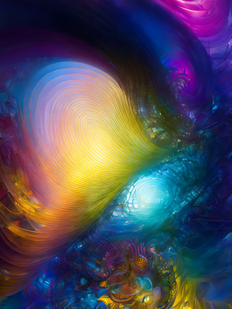 abstract fractal background a computer-generated 2D illustration, textureの素材