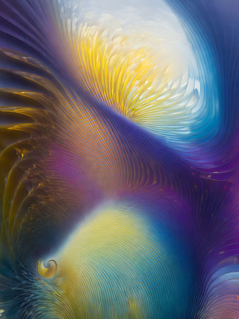 abstract fractal background a computer-generated 2D illustration, textureの素材