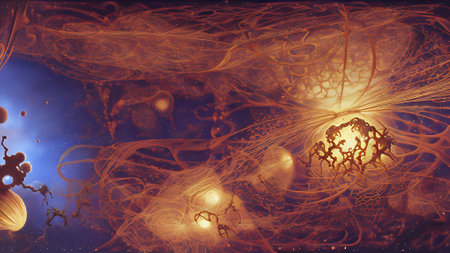 3d abstract computer generated fractal design.Fractal is never-ending pattern.Fractals are infinitely complex patterns that are self-similar across different scalesの素材