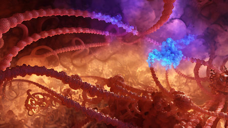 3d abstract computer generated fractal design.Fractal is never-ending pattern.Fractals are infinitely complex patterns that are self-similar across different scalesの素材