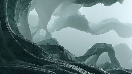 Abstract background for elegant design cover or fantasy composition. Digital collage.の素材