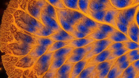 Abstract fractal. Fractal art background for creative design. Decoration for wallpaper, desktop, poster, cover booklet. Print for clothes, t-shirt. Creative illustration for designの写真素材