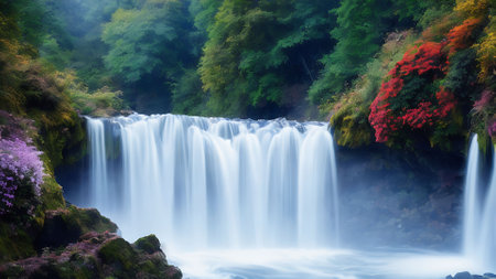 Beautiful waterfall in south korea,Korea\\"\"\""の写真素材