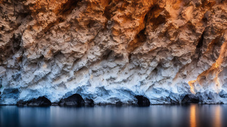 Beautiful view of the Caves of Cabo San Lucas, Mexicoの写真素材