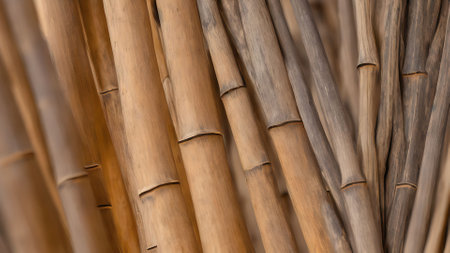 bamboo background, close up of bamboo texture. Abstract bamboo backgroundの素材