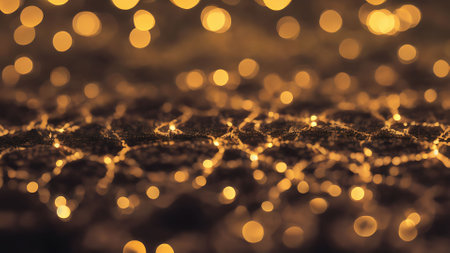 Abstract background with bokeh defocused lights. Christmas and New Year conceptの素材