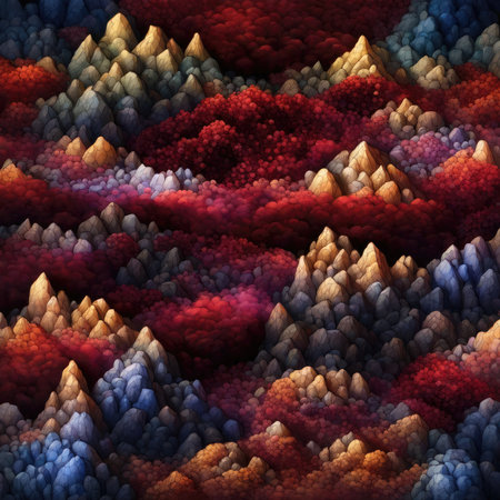 abstract fractal background a computer-generated 2D illustration, textureの素材