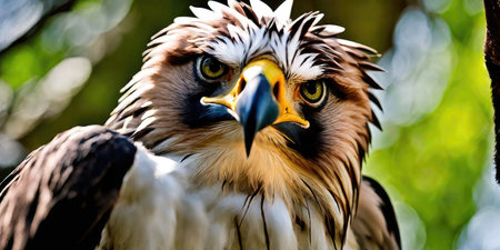 Portrait of a beautiful bird of prey (Bald Eagle)の素材