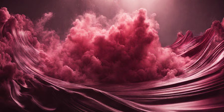 3D illustration of abstract fractal for creative design looks like smokeの素材