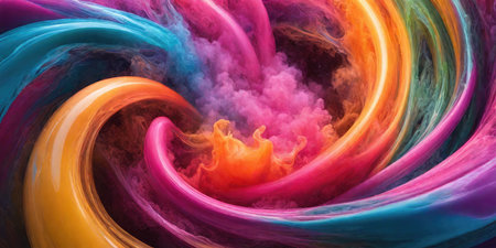 abstract fractal background a computer-generated 2D illustration, textureの素材