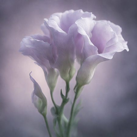 Purple freesia flower in soft and blur style for backgroundの素材