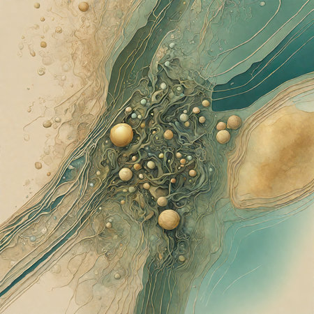 Abstract fractal background, computer-generated illustration, 3D rendering.の素材