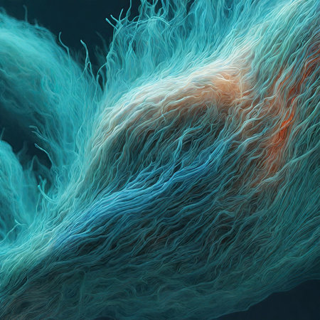 Abstract blue background with lines. 3d rendering, 3d illustration.の素材