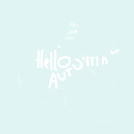 Hello autumn, greeting card. Autumn seasonの写真素材