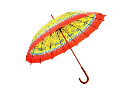 Umbrellas on a white background.                               の写真素材