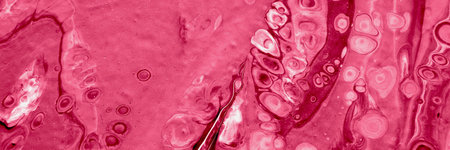 Spread-out acrylic paint. Abstract background, made in the technique of fluid art. Demonstrating the...