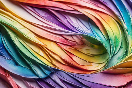 Abstract watercolor background in rainbow colorsの素材