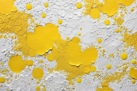 White and yellow textured wall background painted.の素材