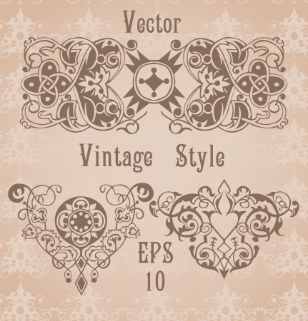 vintage framesのイラスト素材