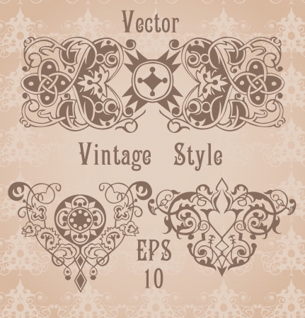 Illustration pour vintage frames - image libre de droit