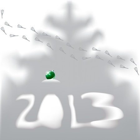 Christmas background  Shadow of the Christmas Treeのイラスト素材