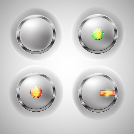 Vector Buttons Set for Webのイラスト素材