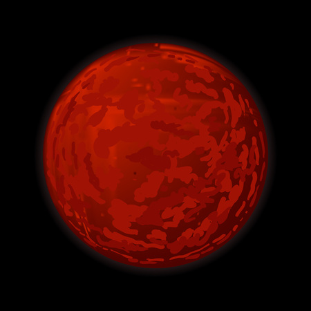 Red Planet Mars. Vector illustrationのイラスト素材