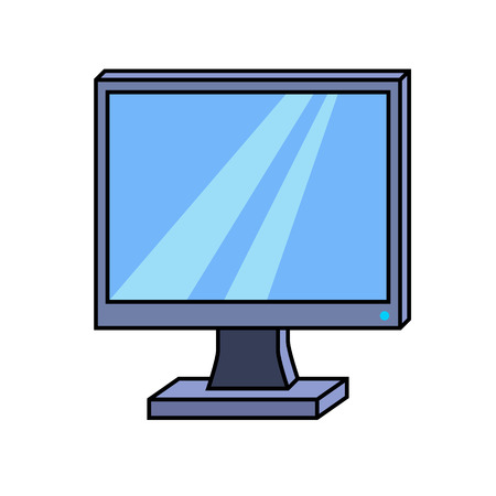 display in cartoon style isolated on white.のイラスト素材