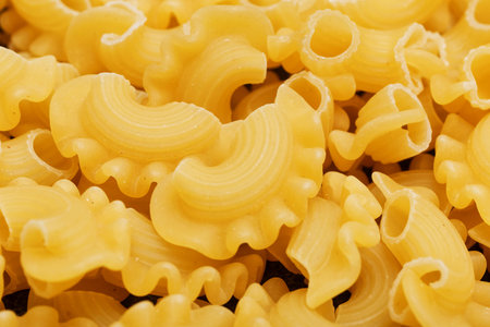 Pasta closeup macro