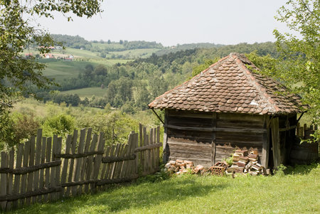 old Serbian household in the ethnic styleの写真素材
